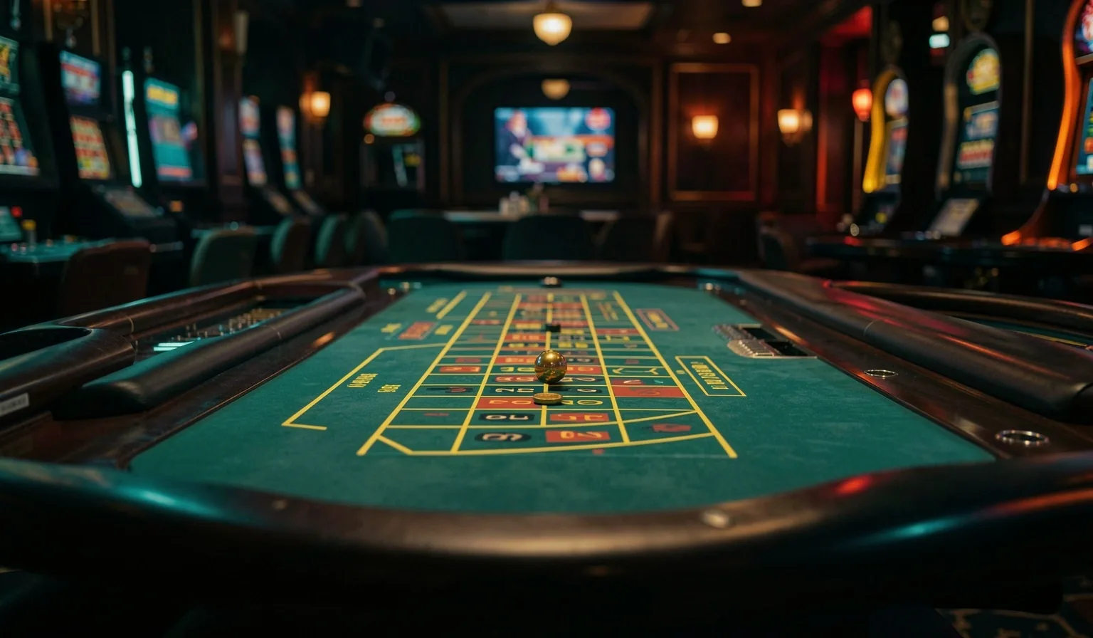Ambiente de casino nocturno